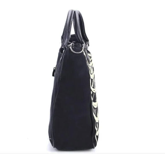 Glow Skeleton Canvas Shoulder Bag