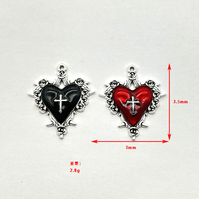 New European and American retro dark style personality thorns rose cross pendant accessories manufacturers wholesale