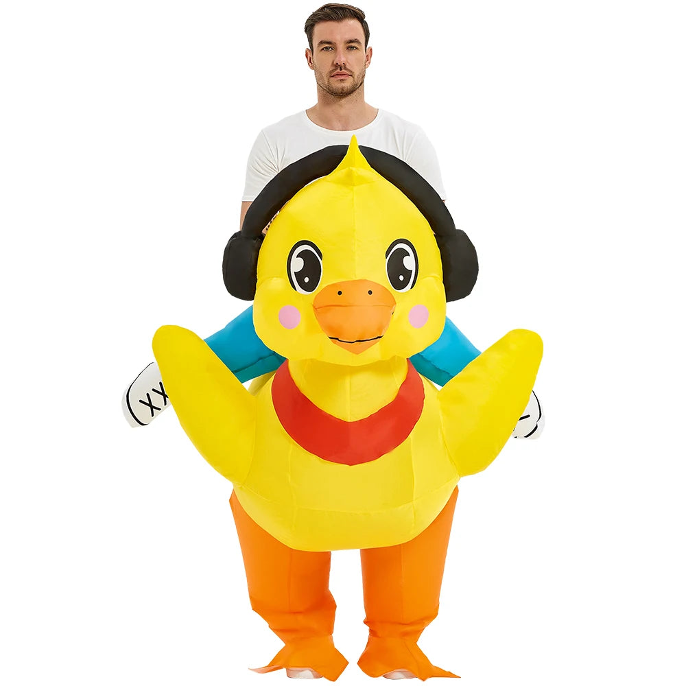 Roaring Anime Dinosaur Inflatable Costume Party Cosplay Halloween For Adult Kids