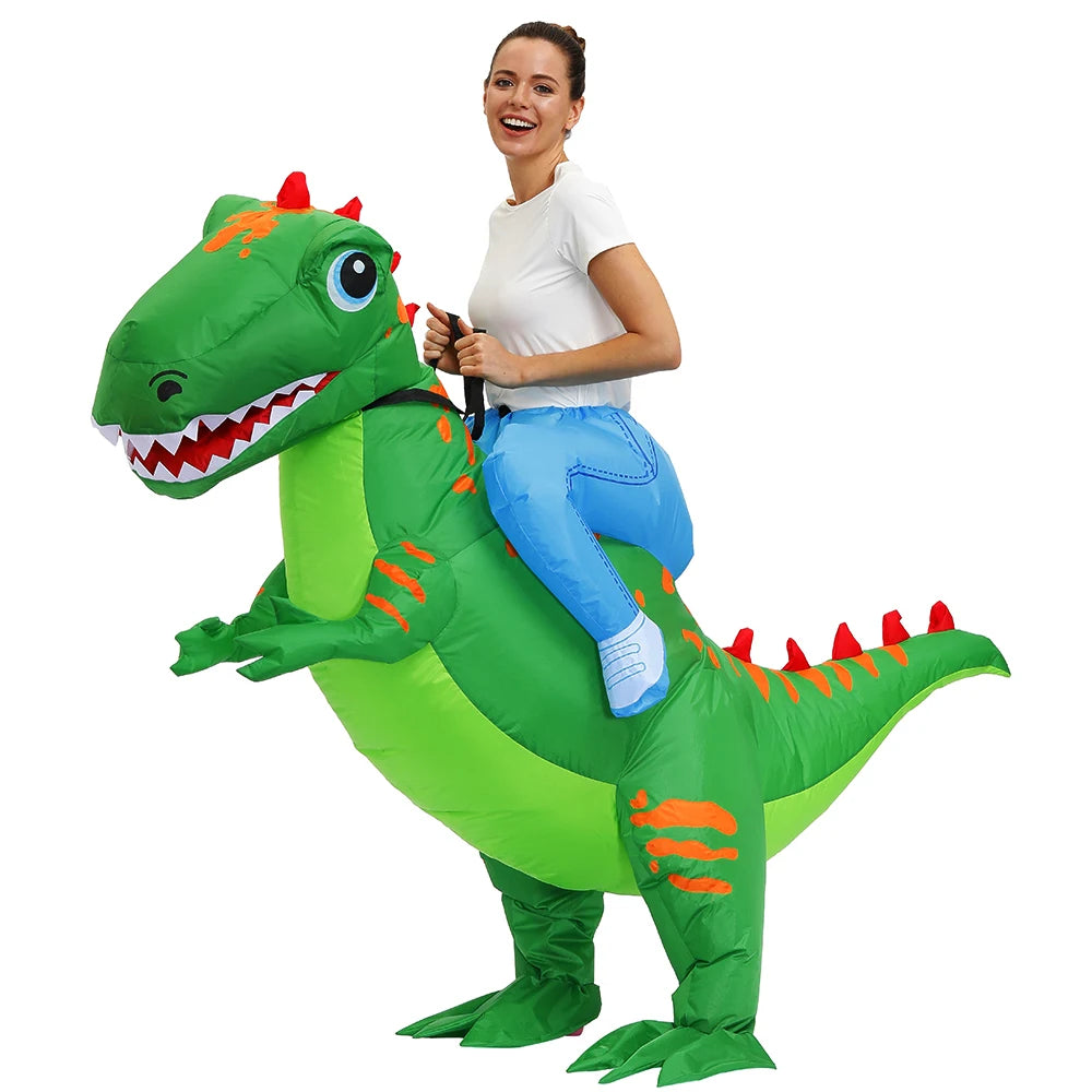 Roaring Anime Dinosaur Inflatable Costume Party Cosplay Halloween For Adult Kids