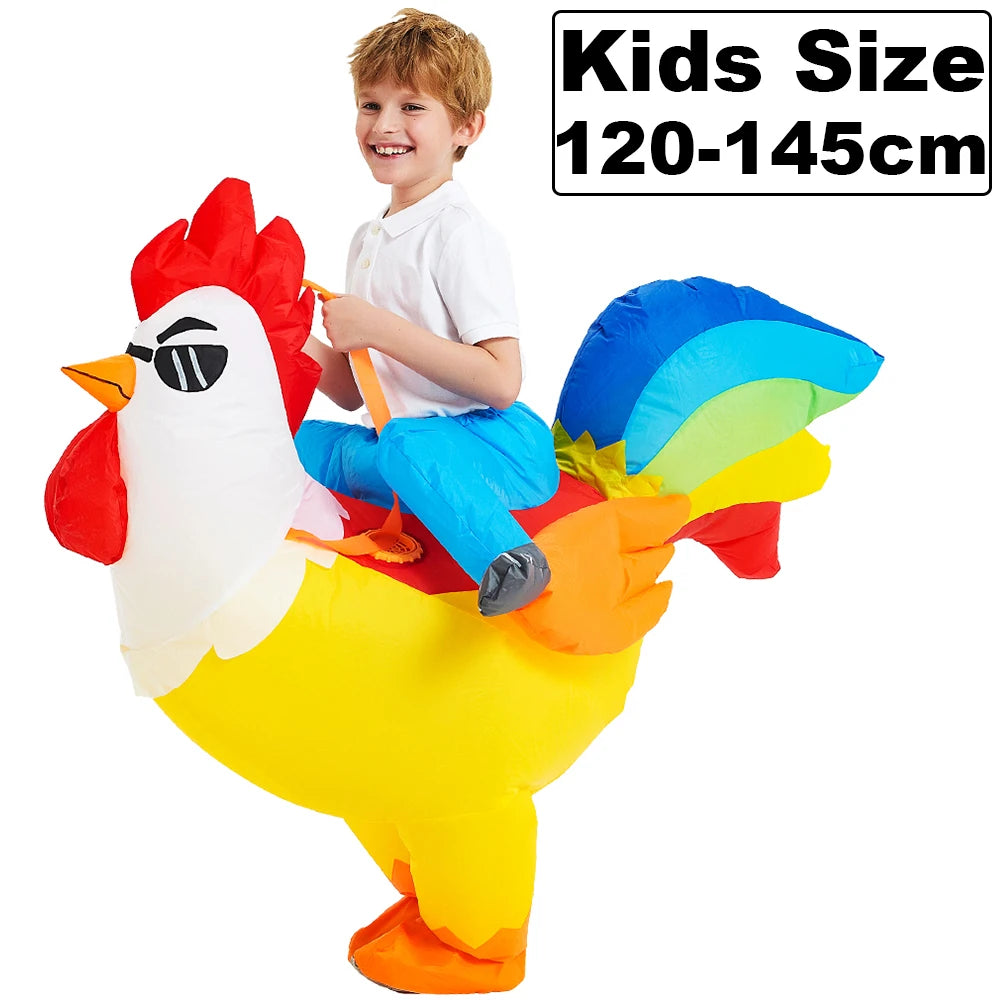 Roaring Anime Dinosaur Inflatable Costume Party Cosplay Halloween For Adult Kids