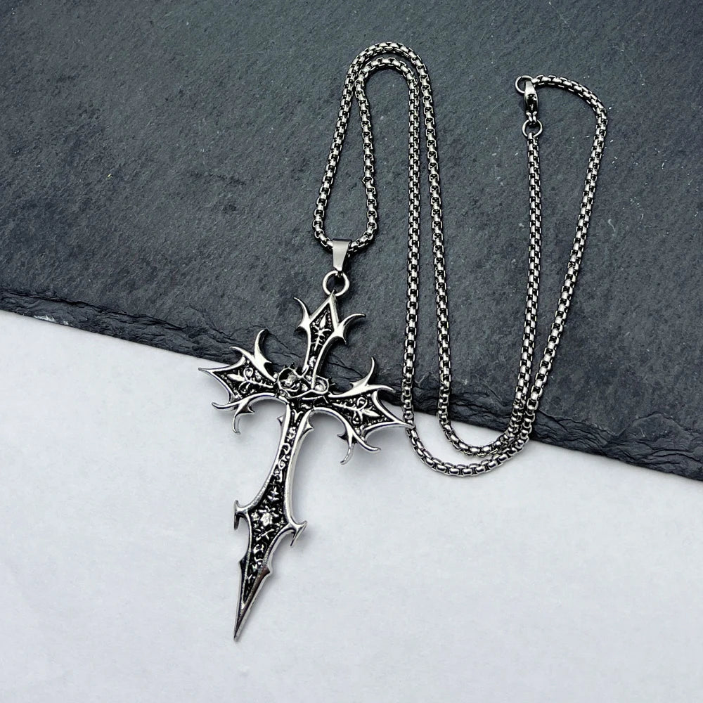 Shadow Cross Pendant Necklace