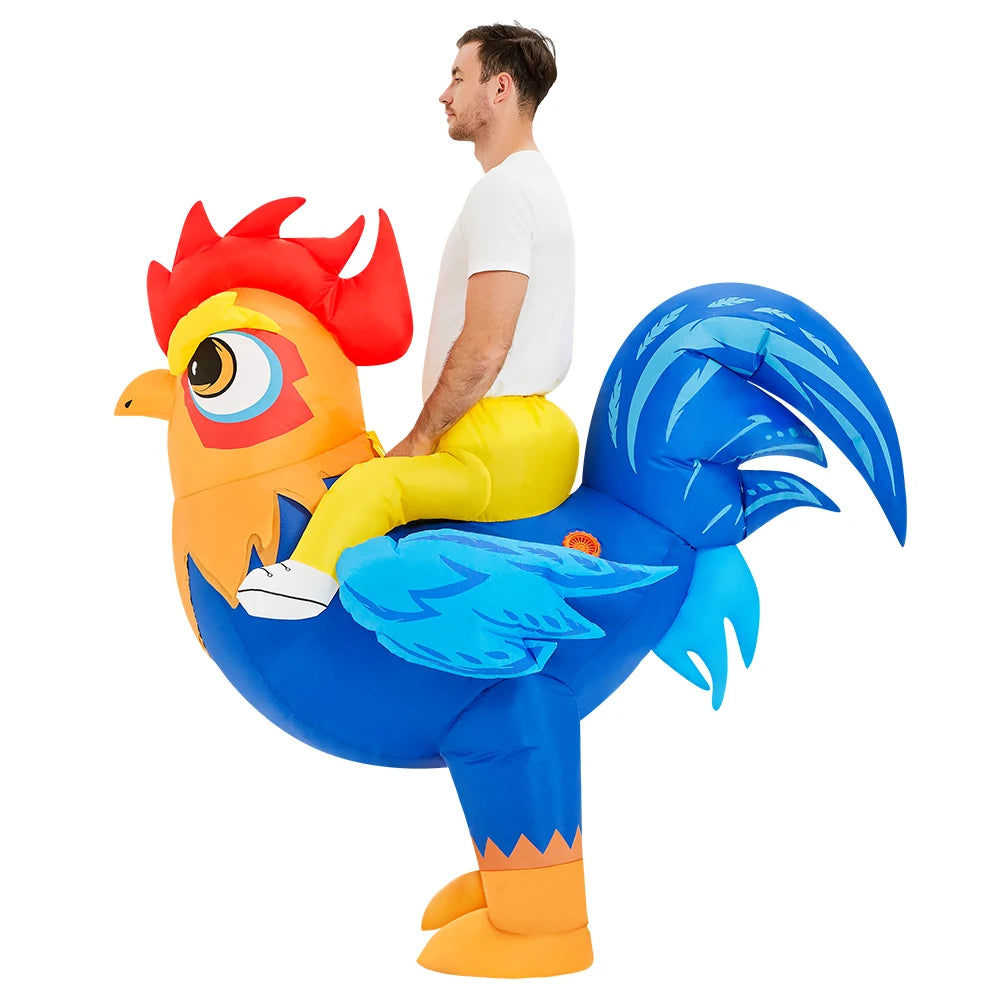 Roaring Anime Dinosaur Inflatable Costume Party Cosplay Halloween For Adult Kids