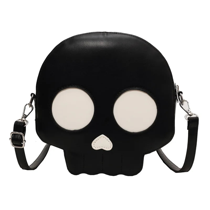Gothic Skull PU Leather Bag Novelty Halloween Women Gothic Handbags Purse