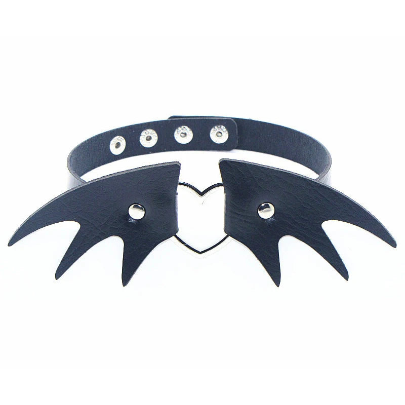 Midnight Rivet Choker Gothic Femme Jewelry