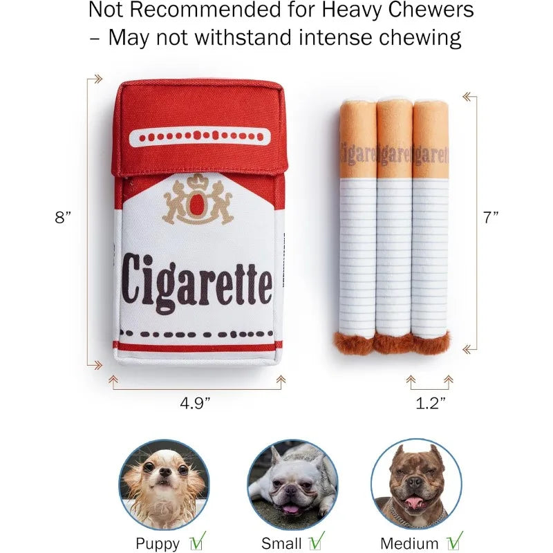 Plush Dog Toys Cigarette Interactive
