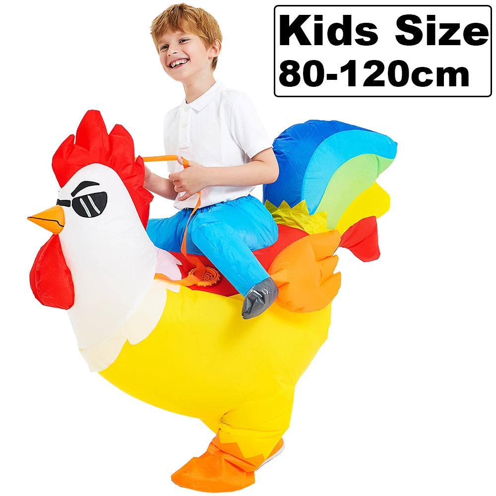 Roaring Anime Dinosaur Inflatable Costume Party Cosplay Halloween For Adult Kids