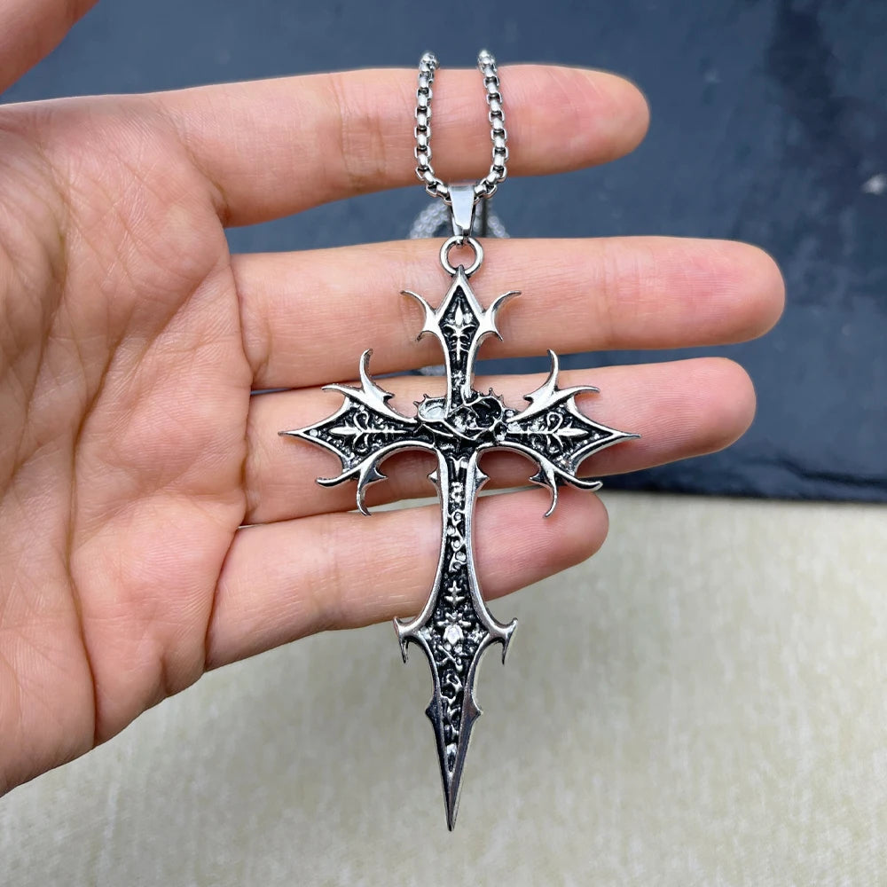 Shadow Cross Pendant Necklace