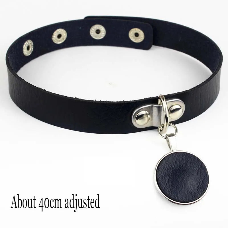 Midnight Rivet Choker Gothic Femme Jewelry