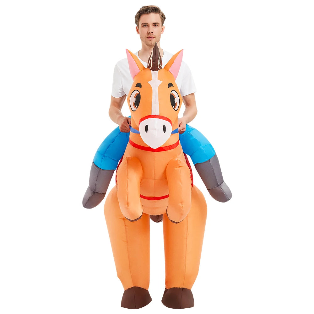 Roaring Anime Dinosaur Inflatable Costume Party Cosplay Halloween For Adult Kids