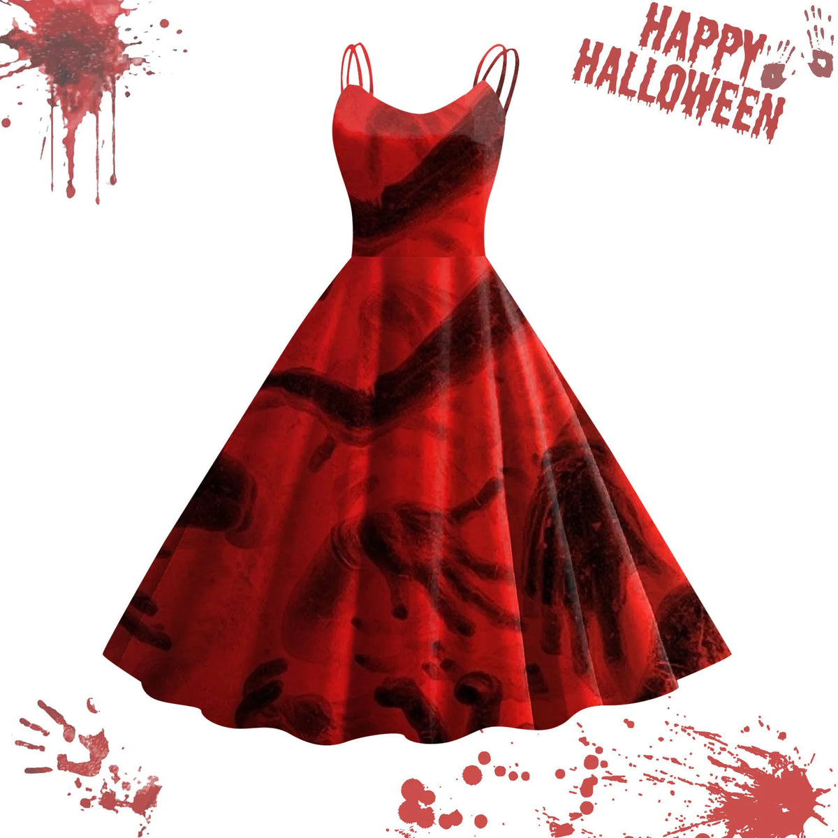 Bloodstained Masquerade A-Line Dres