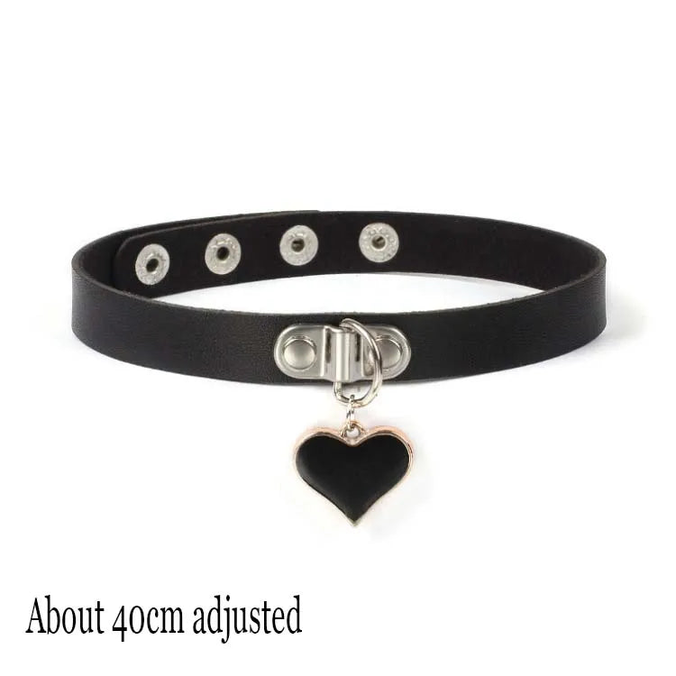 Midnight Rivet Choker Gothic Femme Jewelry