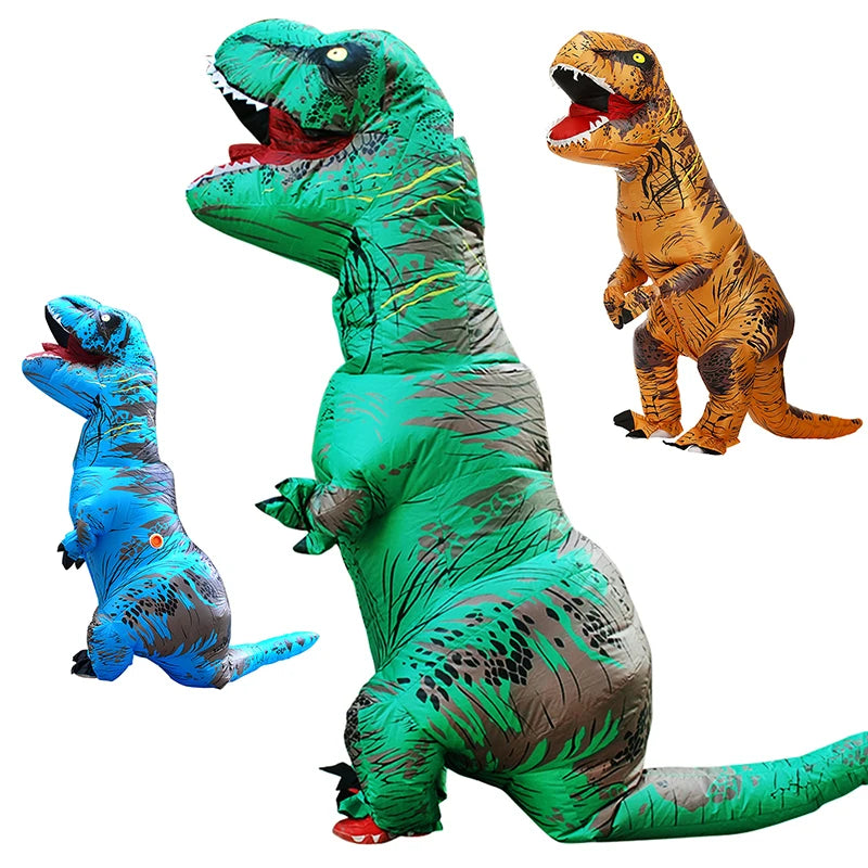 T-Rex Dinosaur Inflatable Costume Full Body Dinosaur for Adult Kids