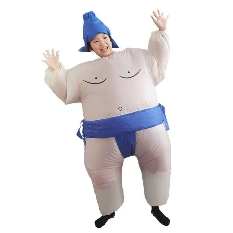 Adult Sumo Wrestler Costume Inflatable Suit Halloween For Men