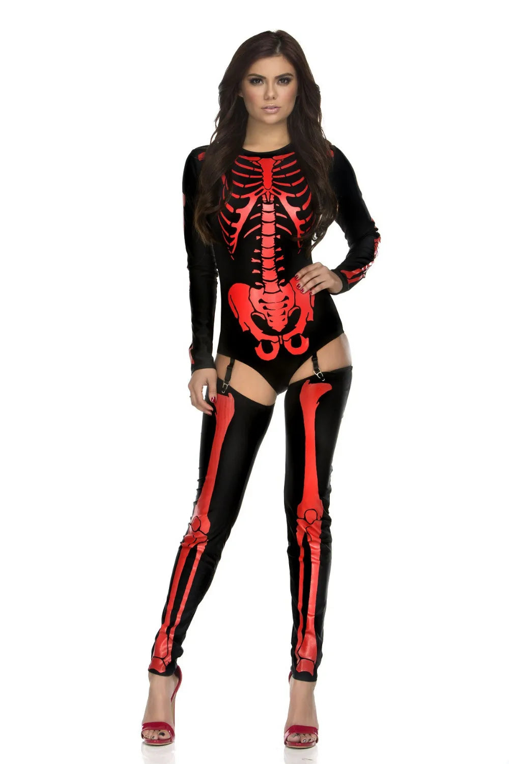 Skull Skeleton Bodysuit Halloween Cosplay