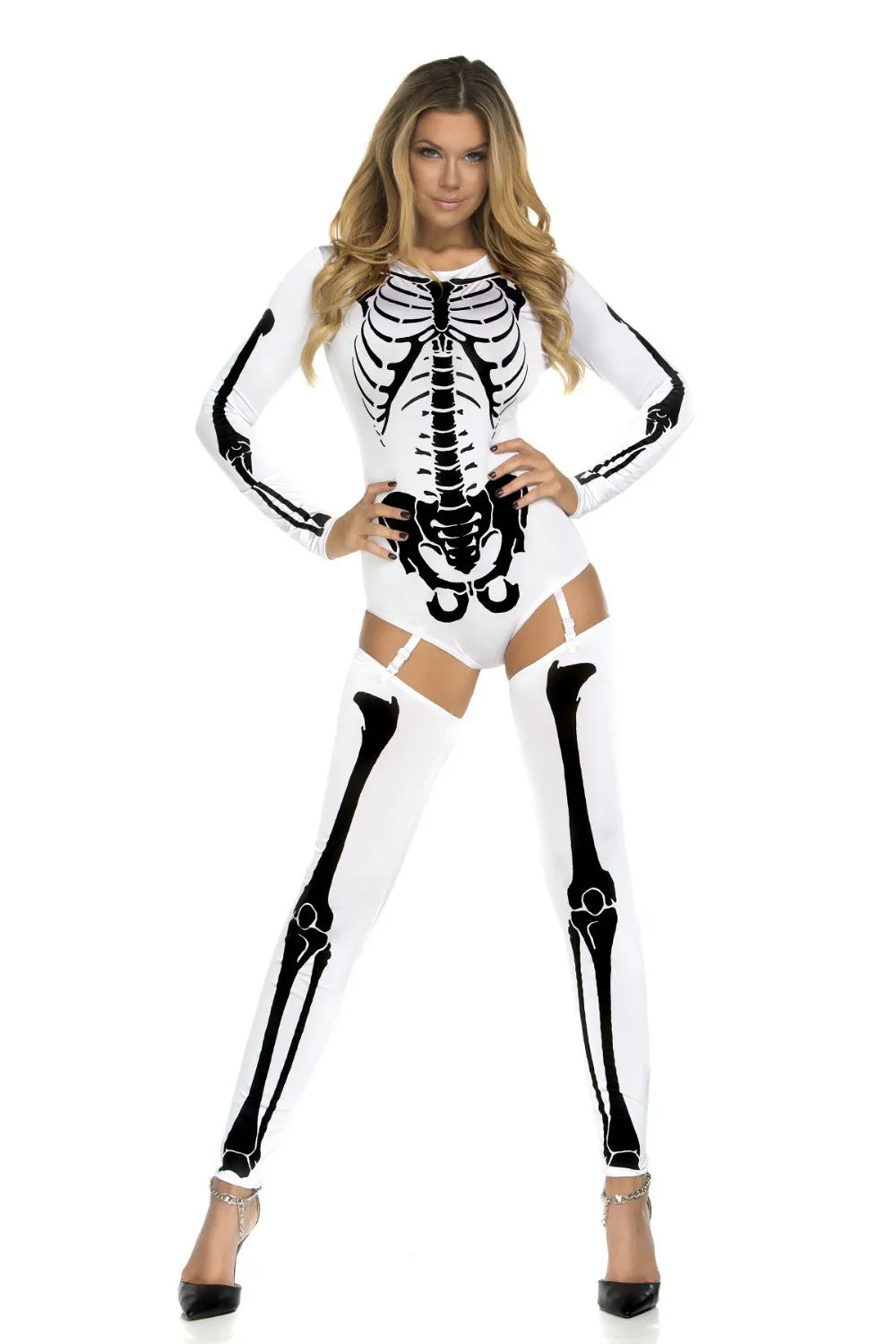 Skull Skeleton Bodysuit Halloween Cosplay