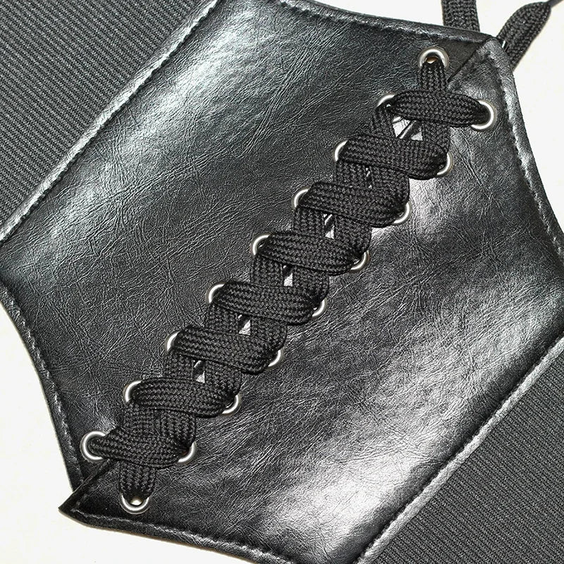 Gothic Faux Leather Waist Belt