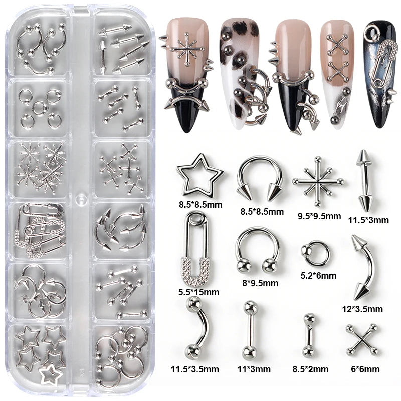 Gothic Design Nail Charm Art