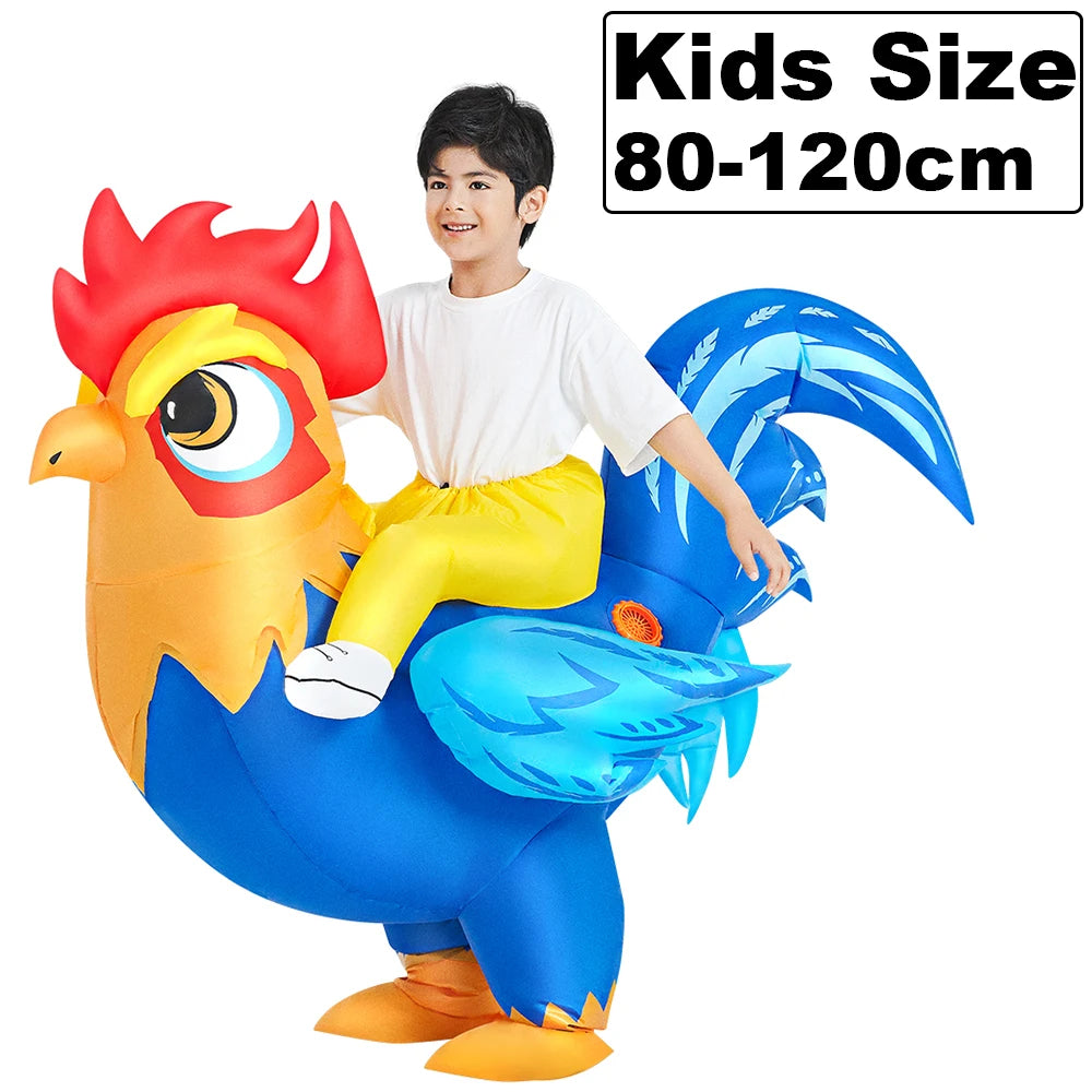 Roaring Anime Dinosaur Inflatable Costume Party Cosplay Halloween For Adult Kids