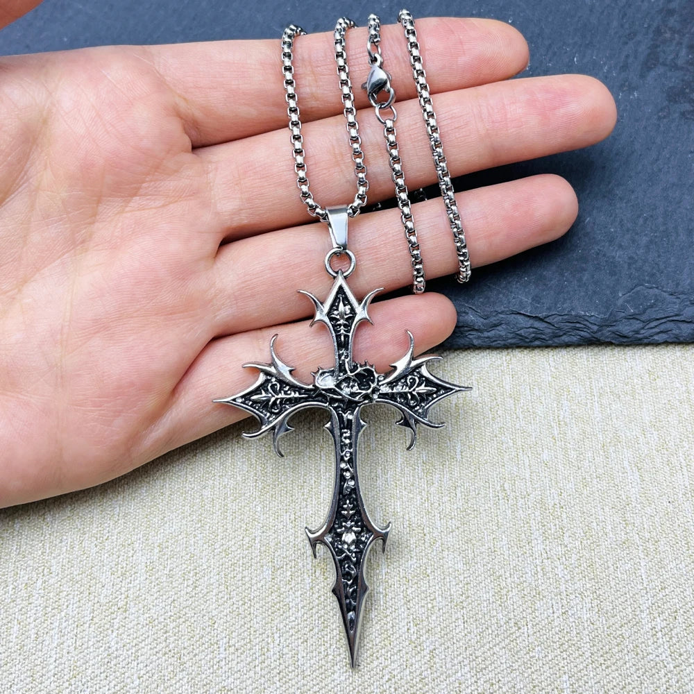 Shadow Cross Pendant Necklace