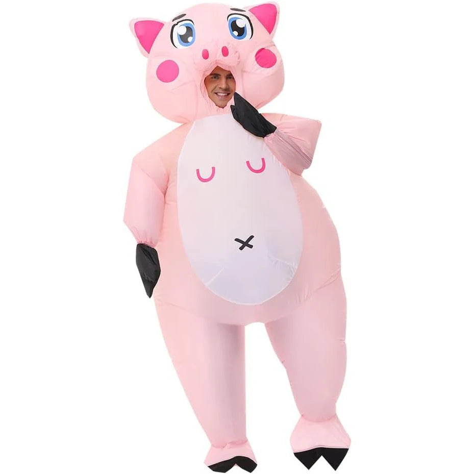 Adult Playful Pink Pig Costume