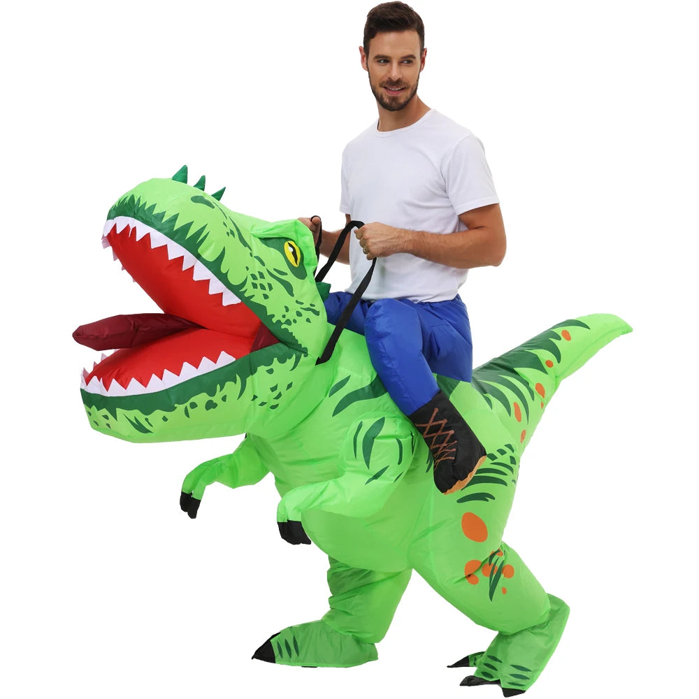 Roaring Anime Dinosaur Inflatable Costume Party Cosplay Halloween For Adult Kids