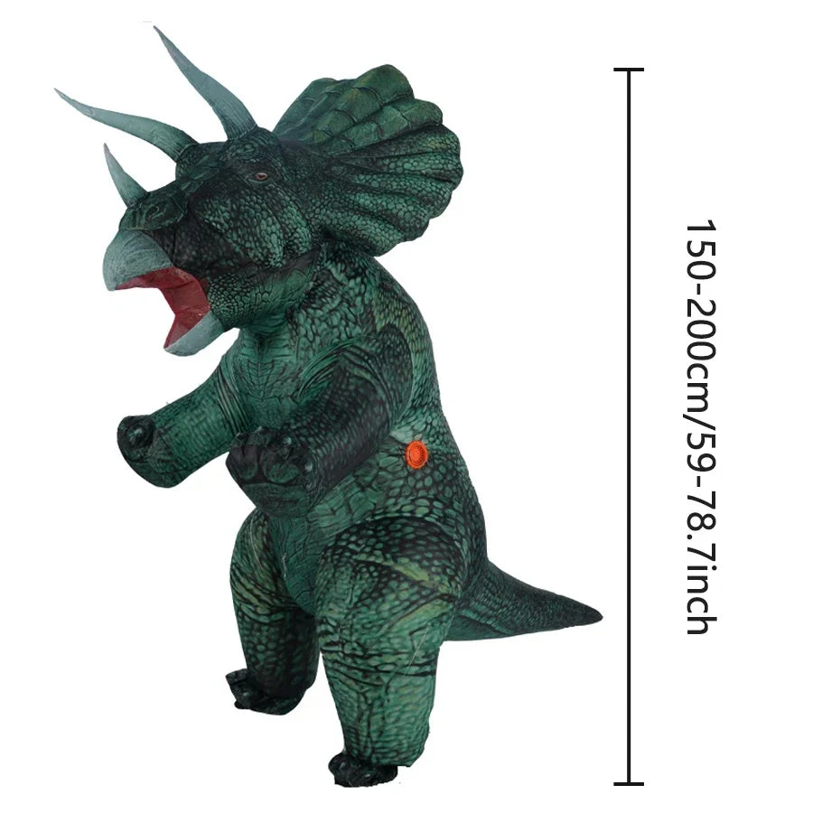 Inflatable Triceratops Party Dinosaur Costume for Adults Halloween Cosplay Costume