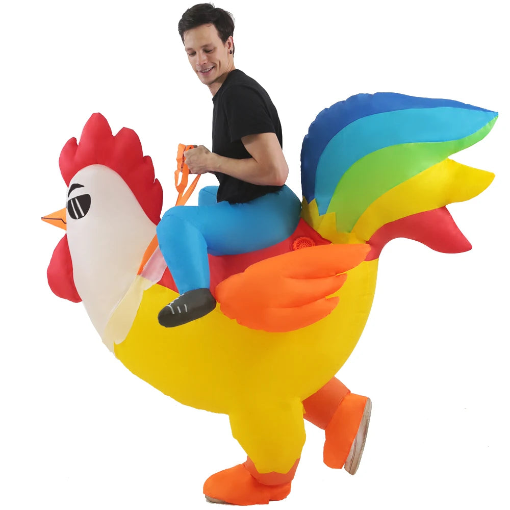 Roaring Anime Dinosaur Inflatable Costume Party Cosplay Halloween For Adult Kids