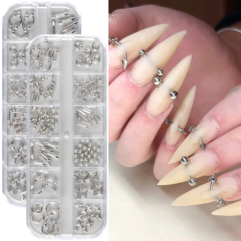 Gothic Design Nail Charm Art