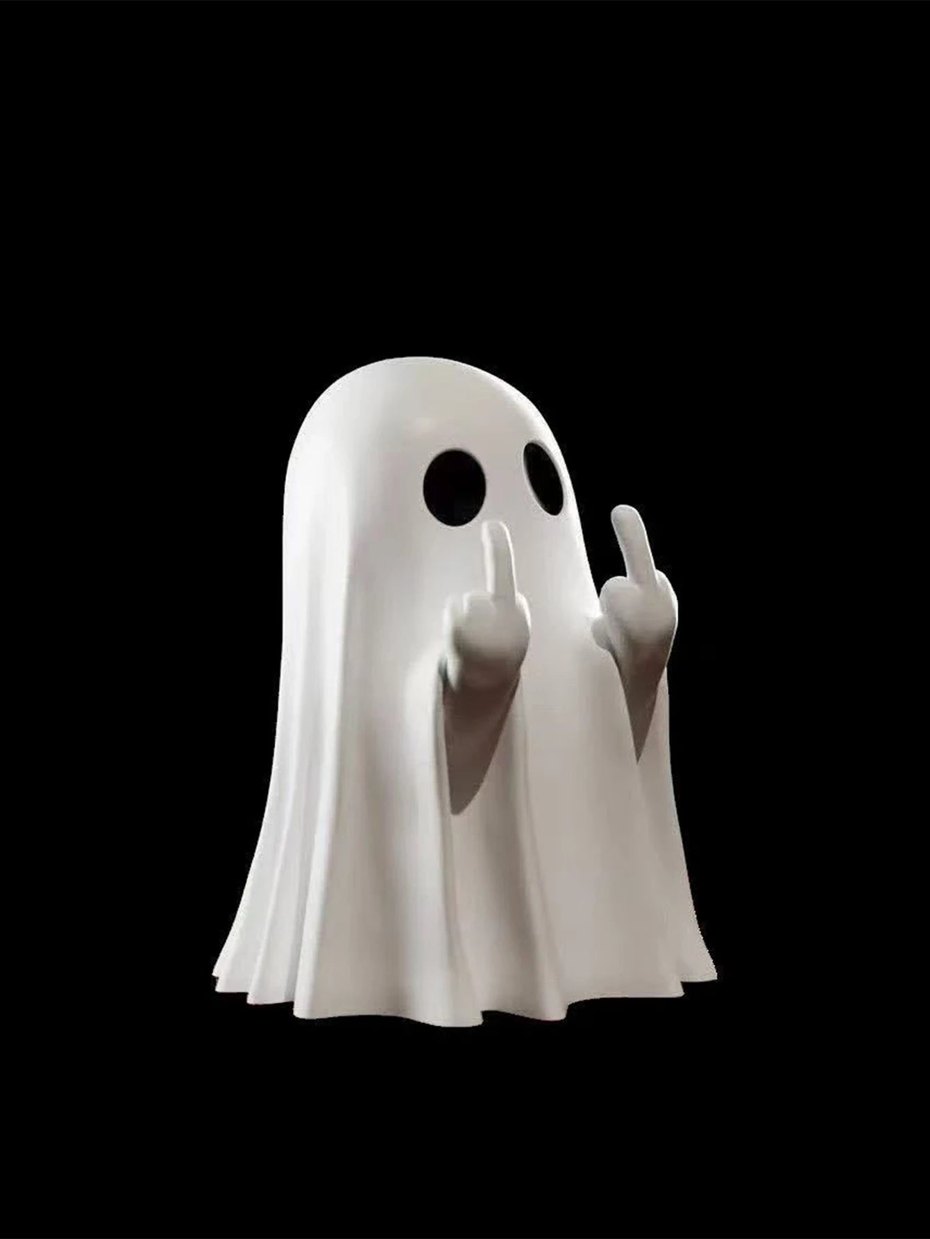 Middle Finger Ghost Statue Terrifying