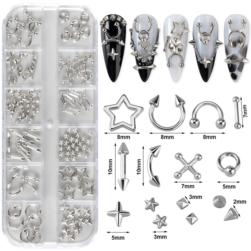 Gothic Design Nail Charm Art