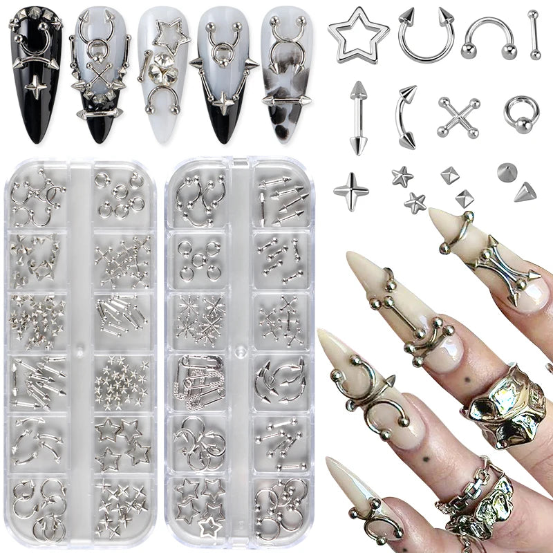 Gothic Design Nail Charm Art