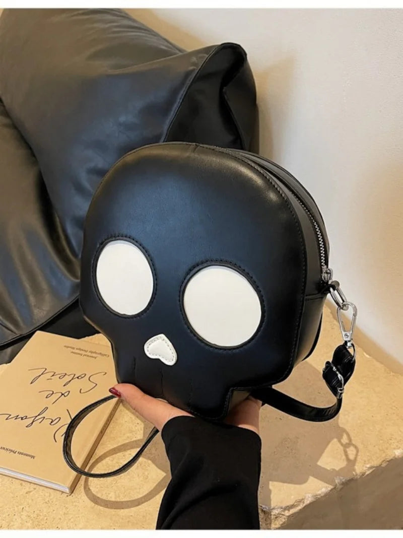 Gothic Skull PU Leather Bag Novelty Halloween Women Gothic Handbags Purse