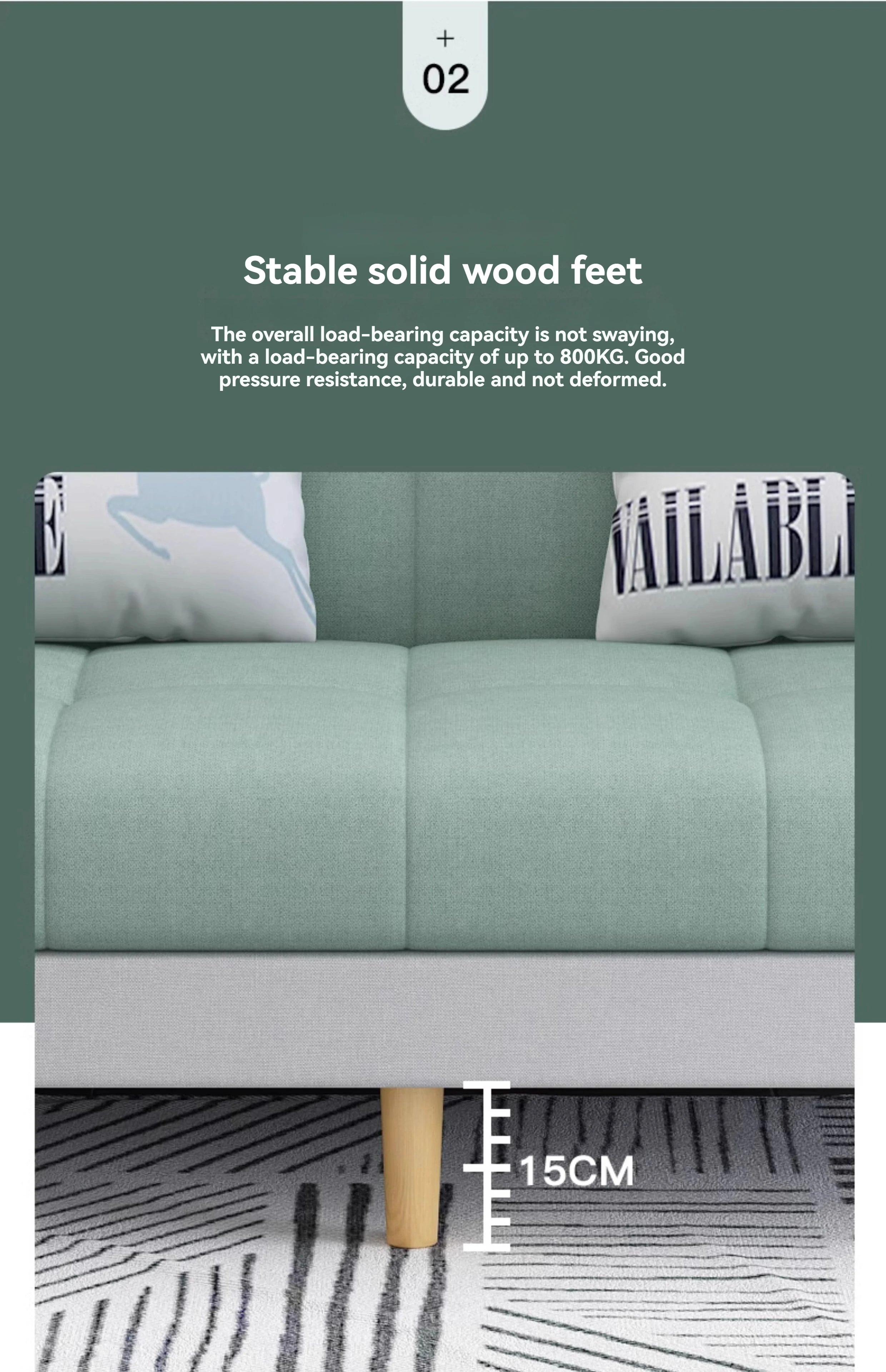 Small Unit Sofa Bed, Foldable Dual-purpose Double Bed, Home Office Nap, Three Person Sofa, Leisure Fabric, Lazy Sofa