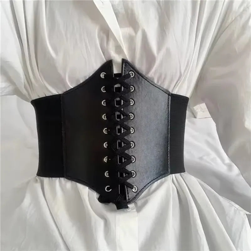 Gothic Faux Leather Waist Belt