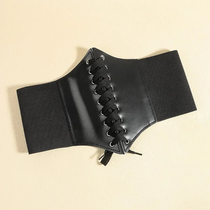 Gothic Faux Leather Waist Belt