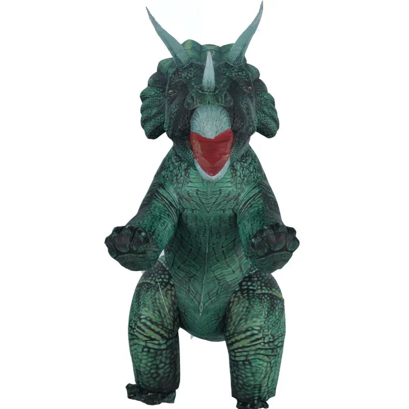 Inflatable Triceratops Party Dinosaur Costume for Adults Halloween Cosplay Costume