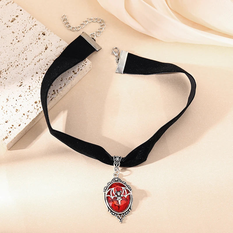 Gothic Vampire Pendant Choker