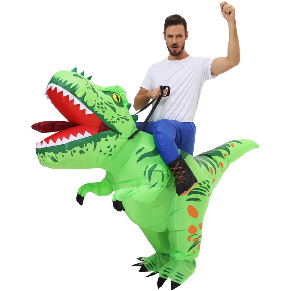 Roaring Anime Dinosaur Inflatable Costume Party Cosplay Halloween For Adult Kids