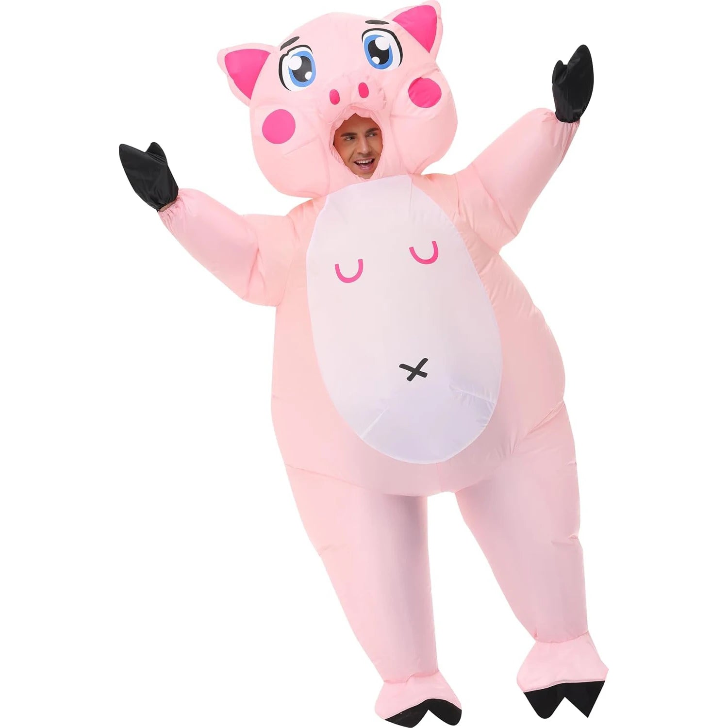 Adult Playful Pink Pig Costume