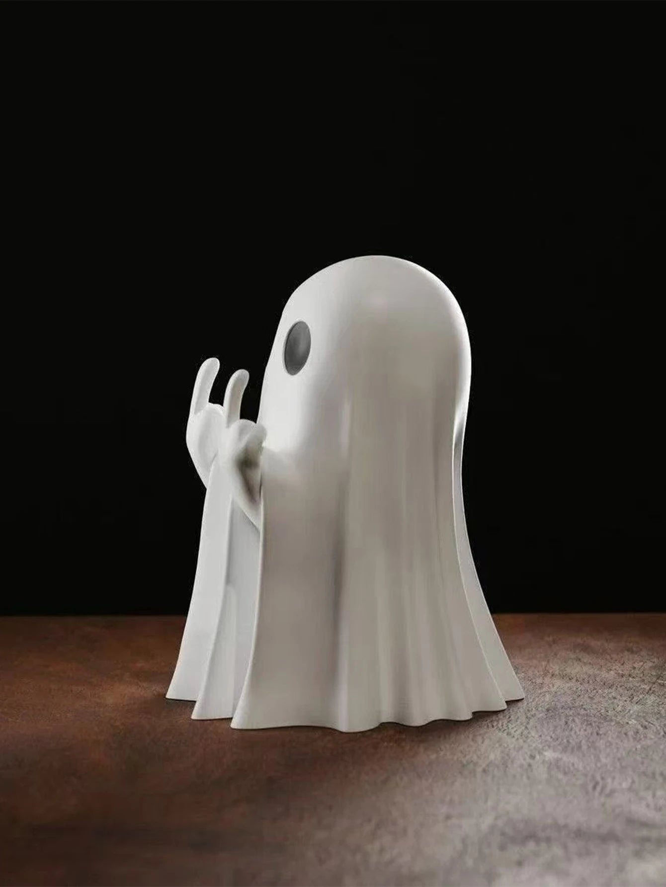 Middle Finger Ghost Statue Terrifying