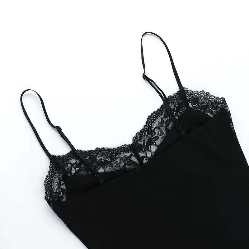 Lace Skull Bodycon Mini Dress