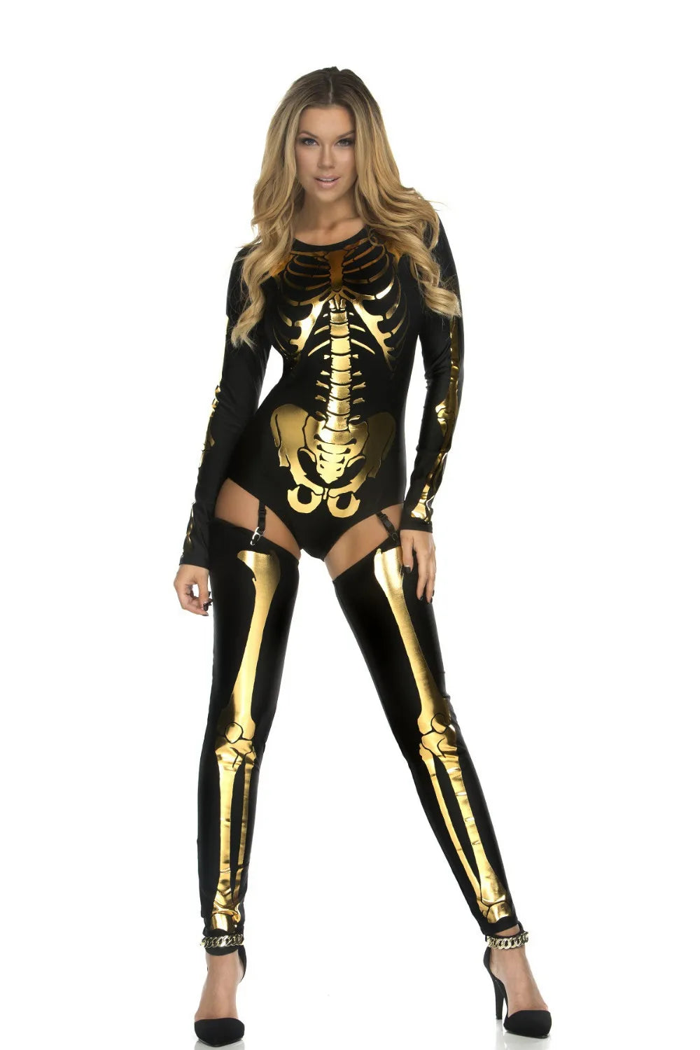 Skull Skeleton Bodysuit Halloween Cosplay