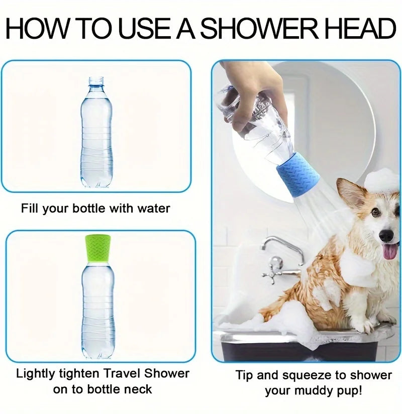 Innovative Silicone Pet Shower Head, Portable Pet Bathing Multifunctional Dog Wash Spray Nozzle, Pet Grooming &Cleaning Supplies