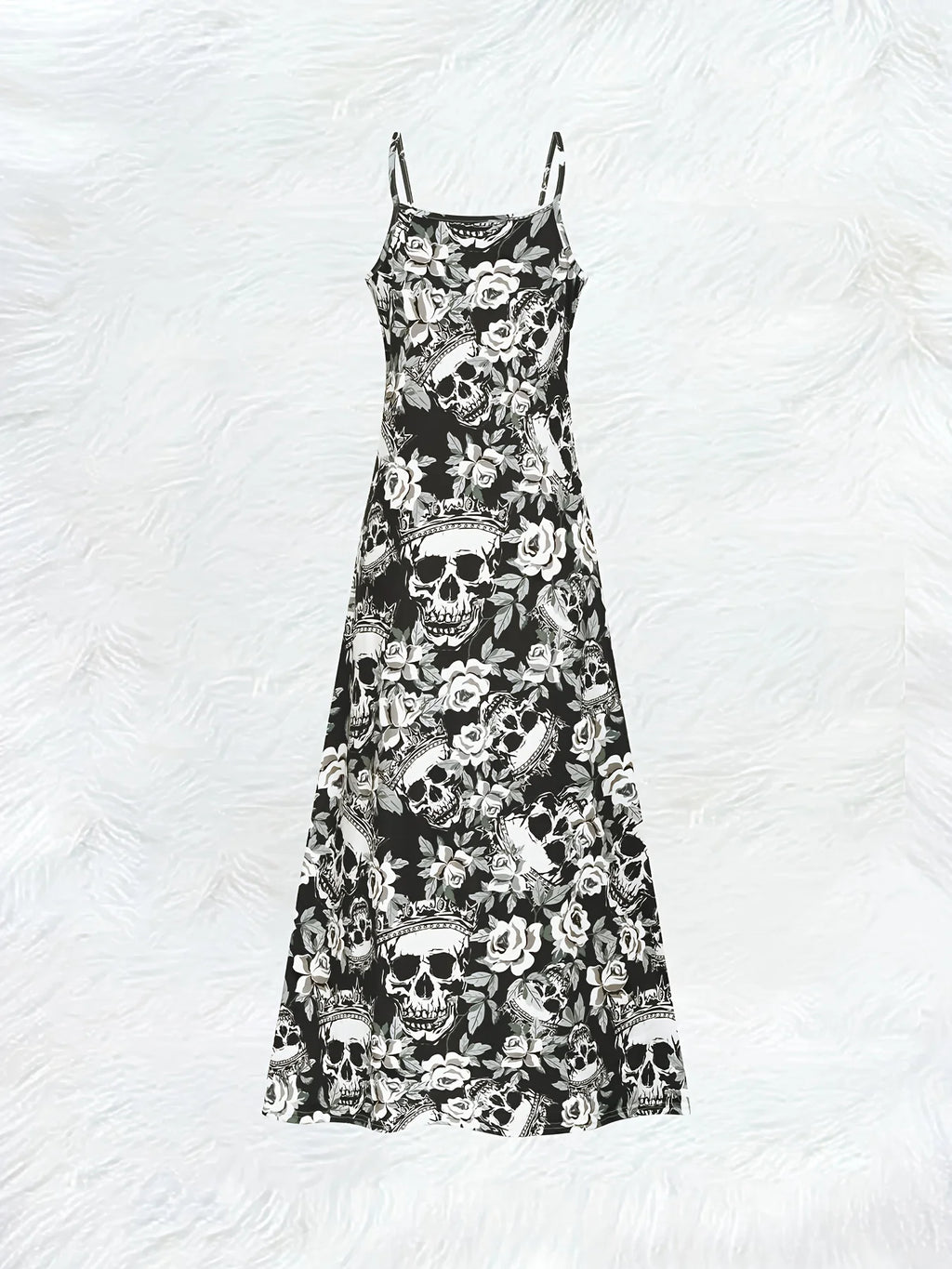 Skulls and Roses Maxi Dress