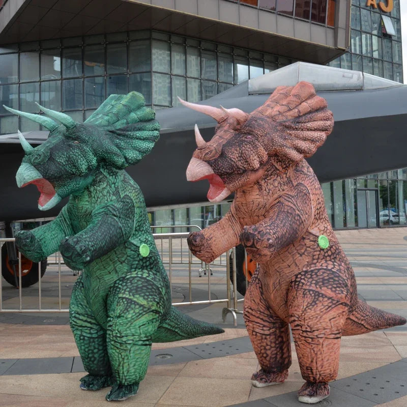 Inflatable Triceratops Party Dinosaur Costume for Adults Halloween Cosplay Costume