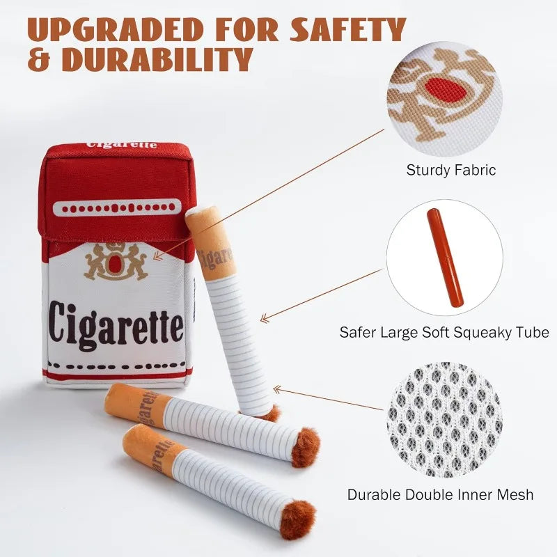Plush Dog Toys Cigarette Interactive