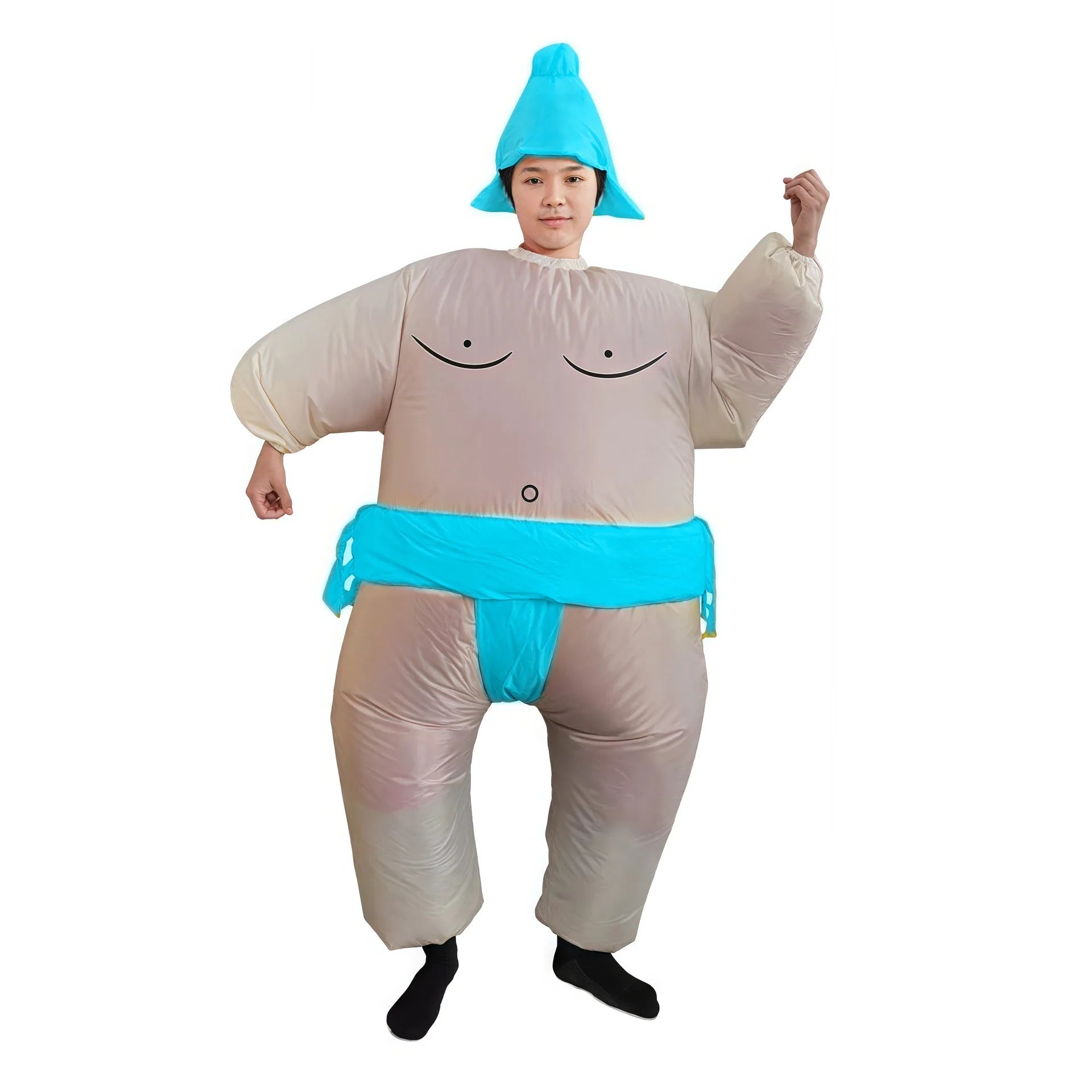 Adult Sumo Wrestler Costume Inflatable Suit Halloween For Men