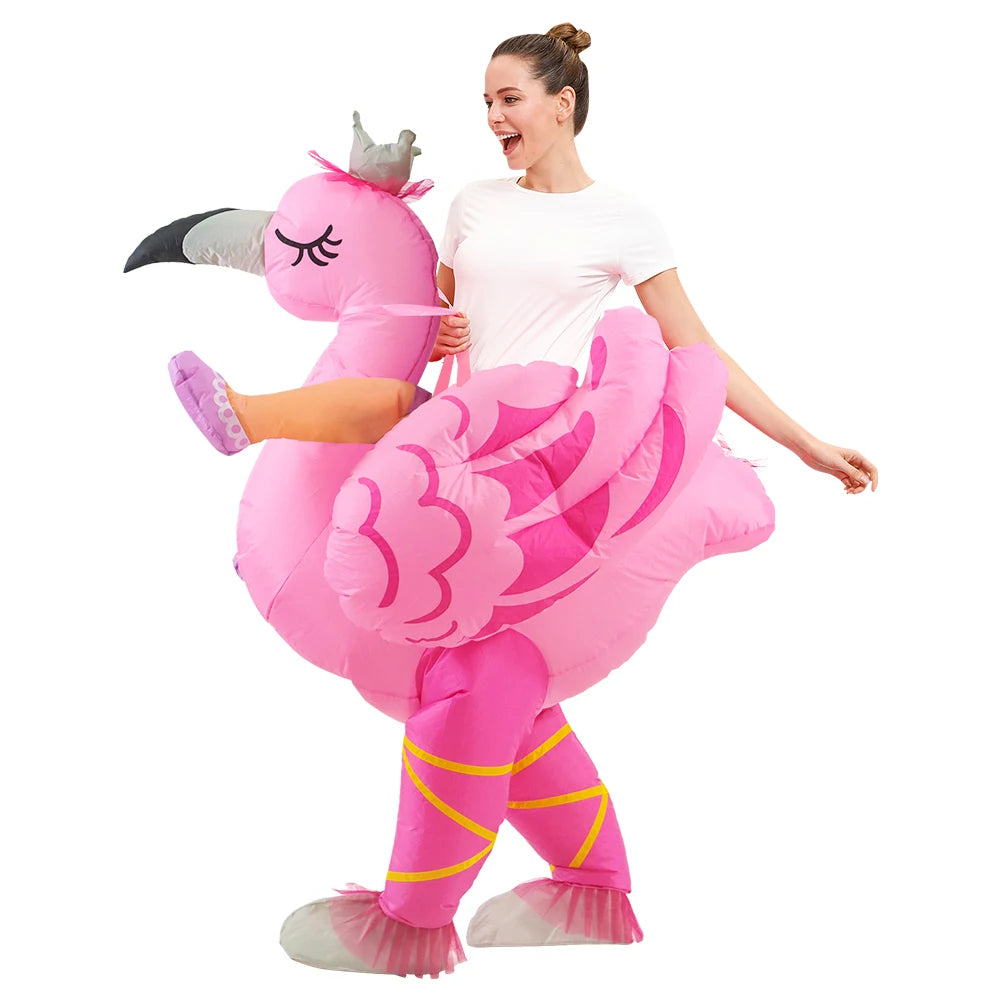 Roaring Anime Dinosaur Inflatable Costume Party Cosplay Halloween For Adult Kids