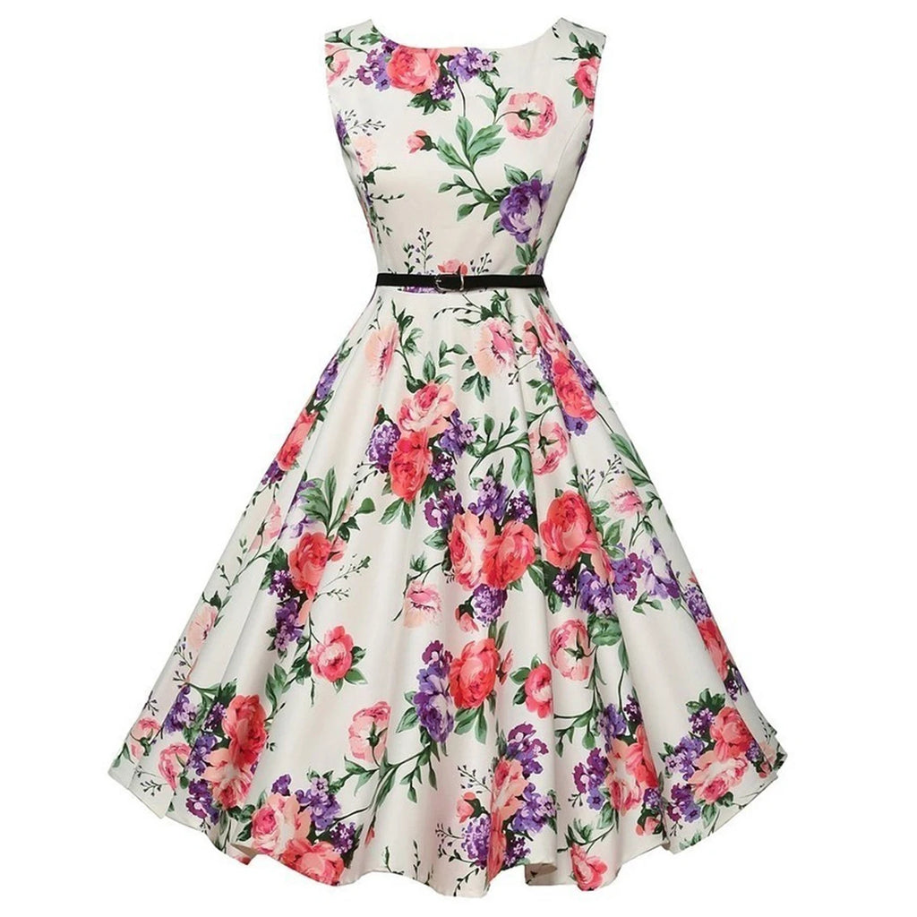 Midnight Garden Swing Dress